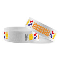 Koningsdag Tyrex polsbandjes - 100 stuks