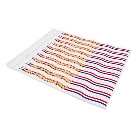 Bevrijdingsdag polsbandjes full colour druk - per 100 stuks