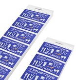 CombiCraft Consumptiebonnen met UV-beveiliging op strips van 10 bonnen - per 1000 bonnen