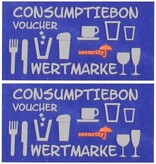 CombiCraft Consumptiebonnen met UV-beveiliging op strips van 10 bonnen - per 1000 bonnen