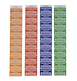 Halve consumptiebon op strips van 10 bonnen - per 1000 bonnen