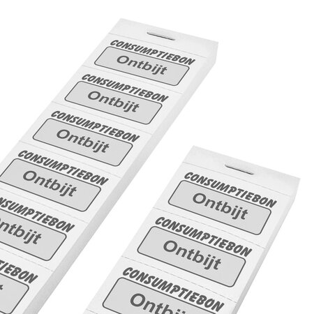 Consumptiebonnen ontbijt op strips - per 1000 bonnen