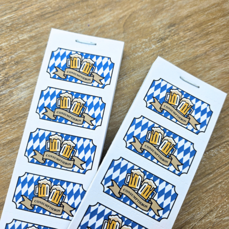 CombiCraft Consumptiebon Oktoberfest in full colour op strips - per 1000 bonnen