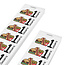 Consumptiebon full colour met eet iconen op strips - per 1000 bonnen