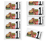Consumptiebon full colour met eet iconen op strips - per 1000 bonnen