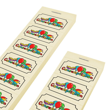 CombiCraft Consumptiebon carnaval in full colour op strips - per 1000 bonnen