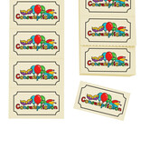 Consumptiebon carnaval in full colour op strips - per 1000 bonnen