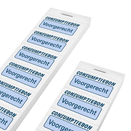 Consumptiebon voorgerecht op strips - per 1000 bonnen