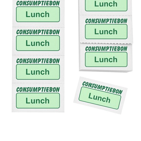 CombiCraft Consumptiebon lunch op strips - per 1000 bonnen