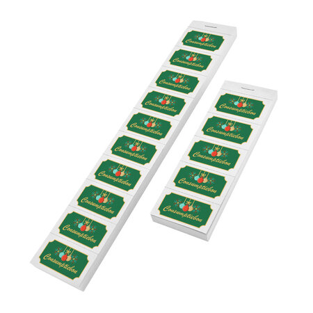 CombiCraft Consumptiebon feestdagen in full colour op strips - per 1000 bonnen