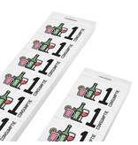 Consumptiebon full colour met drank iconen op strips - per 1000 bonnen