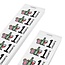 Consumptiebon full colour met drank iconen op strips - per 1000 bonnen