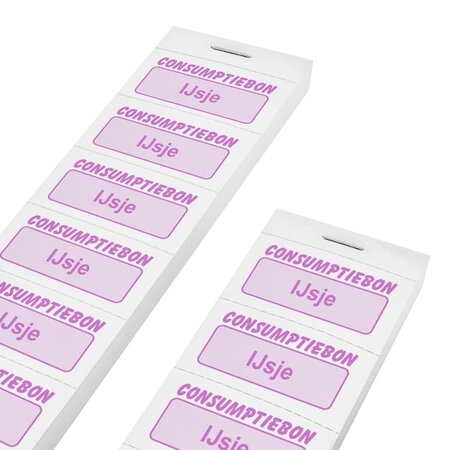 Consumptiebon ijsje op strips - per 1000 bonnen