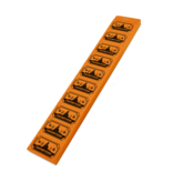 CombiCraft Consumptiebon Halloween in oranje op strips - per 1000 bonnen