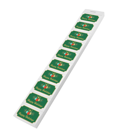 CombiCraft Consumptiebon Happy Holidays Engelstalig op strips - per 1000 bonnen