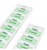 Consumptiebonnen lunch Engelstalig op strips - per 1000 bonnen
