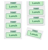 Consumptiebonnen lunch Engelstalig op strips - per 1000 bonnen