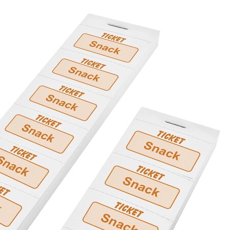 Consumptiebonnen snack Engstalig op strips - per 1000 bonnen