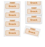 Consumptiebonnen snack Engstalig op strips - per 1000 bonnen