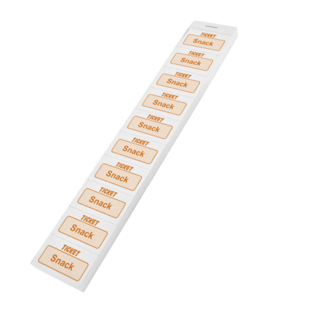 CombiCraft Consumptiebonnen snack Engstalig op strips - per 1000 bonnen