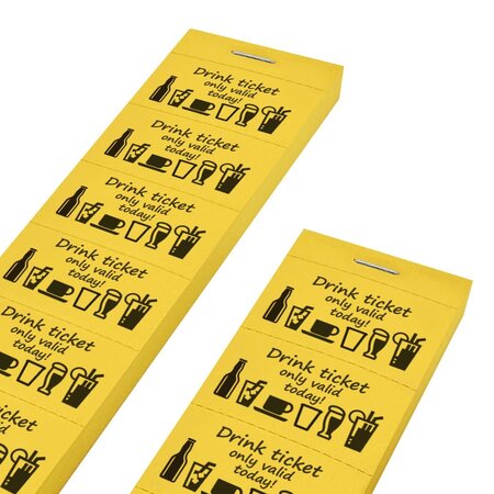 Consumptiebon met tekst only valid today op strips - per 1000 bonnen