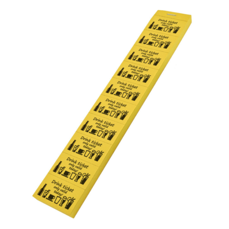 Consumptiebon met tekst only valid today op strips - per 1000 bonnen