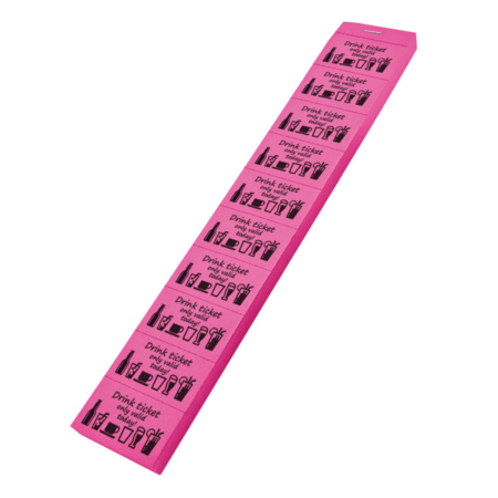 Consumptiebon met tekst only valid today op strips - per 1000 bonnen