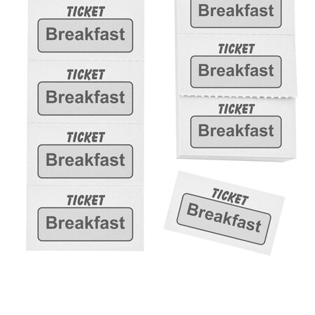 Consumptiebonnen breakfast op strips - per 1000 bonnen