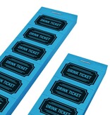 Consumptiebon in klassieke stijl met tekst drink ticket op strips - per 1000 bonnen