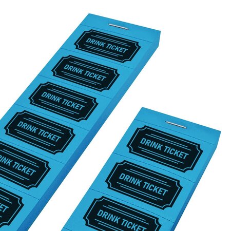 Consumptiebon in klassieke stijl met tekst drink ticket op strips - per 1000 bonnen