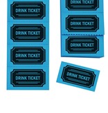 Consumptiebon in klassieke stijl met tekst drink ticket op strips - per 1000 bonnen