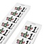 Consumptiebon full colour met drank iconen Engelstalig op strips - per 1000 bonnen