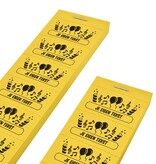 CombiCraft Consumptiebonnen in feest thema bedrukken met 1 regel eigen tekst - per 1000 bonnen