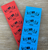 Consumptiebonnen in feest thema bedrukken met 1 regel eigen tekst - per 1000 bonnen