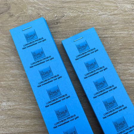 Consumptiebonnen maken met een eigen ontwerp - per 1000 bonnen