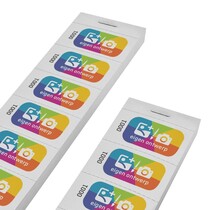 Consumptiebon ontwerp en nummer - 1000 stuks