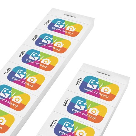 CombiCraft Genummerde consumptiebonnen bedrukken met eigen ontwerp in full colour - per 1000 bonnen