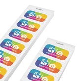 Consumptiebonnen bedrukken met een eigen ontwerp in full colour - per 1000 bonnen