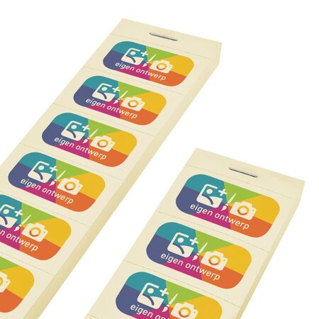 Consumptiebonnen bedrukken met een eigen ontwerp in full colour - per 1000 bonnen