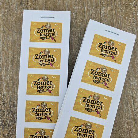 CombiCraft Consumptiebonnen bedrukken met een eigen ontwerp in full colour - per 1000 bonnen