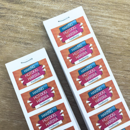 CombiCraft Consumptiebonnen bedrukken met een eigen ontwerp in full colour - per 1000 bonnen