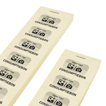 CombiCraft Consumptiebonnen maken met eigen logo op strips - per 1000 bonnen