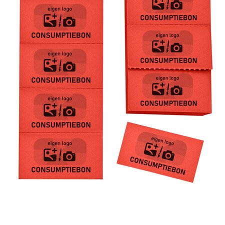 CombiCraft Consumptiebonnen maken met eigen logo op strips - per 1000 bonnen