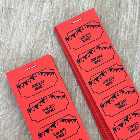 CombiCraft Consumptiebonnen feest met 2 regels eigen tekst - per 1000 bonnen