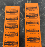 CombiCraft Consumptiebonnen bedrukken met 2 regels eigen tekst - per 1000 bonnen