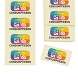 Consumptiebonnen maken met eigen logo full colour op strips - per 1000 bonnen