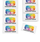 Consumptiebonnen maken met eigen logo full colour op strips - per 1000 bonnen