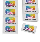 Consumptiebonnen maken met eigen logo full colour op strips - per 1000 bonnen