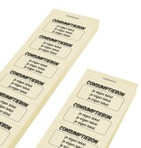 CombiCraft Consumptiebonnen bedrukken met 3 regels eigen tekst - per 1000 bonnen