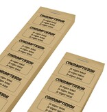 CombiCraft Consumptiebonnen bedrukken met 3 regels eigen tekst - per 1000 bonnen